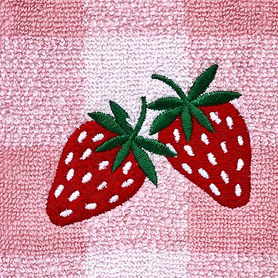 SKL Home Buffalo 2-Piece Plaid Strawberry Towel