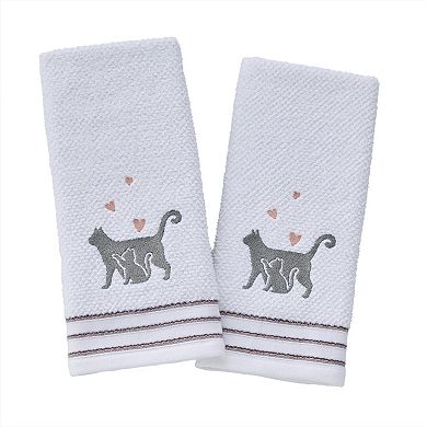 SKL Home Mama Cat Decorative 2-Piece Hand Towel Set