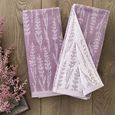 SKL Home Lavender Silhouette 2-Piece Hand Towel Set