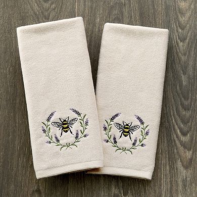 SKL Home Bee Lavender 2-Piece Hand Towel Set