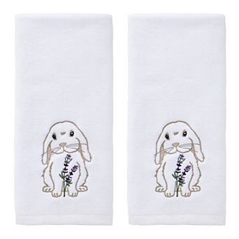 SKL Home Bunny Lop Embellished Hand Towel Set of 2