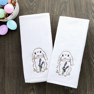 SKL Home Bunny Lop Embellished Hand Towel Set of 2