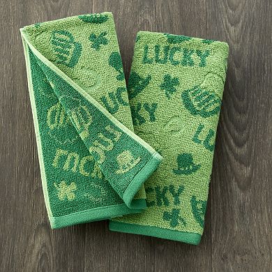 SKL Home Lucky 2-Piece Hand Towel Set