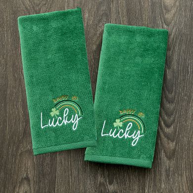 SKL Home Happy Go Lucky 2-Piece Hand Towel Set