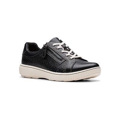 Sandales Slides Clarks Pour Femme - Cuir Noir - Pointure US 7.5 / EU 38 - Portées Une Fois En Intérieur