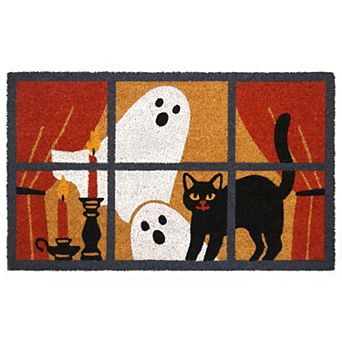 Celebrate Together™ Halloween Window Scene Coir Doormat