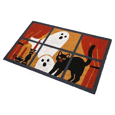 Celebrate Together™ Halloween Window Scene Coir Doormat
