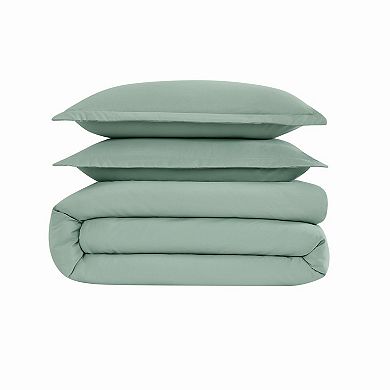 Cannon Heritage Solid Duvet Cover Set with Shams