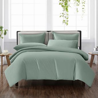 Cannon Heritage Solid Duvet Cover Set with Shams