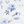 White Blue Floral
