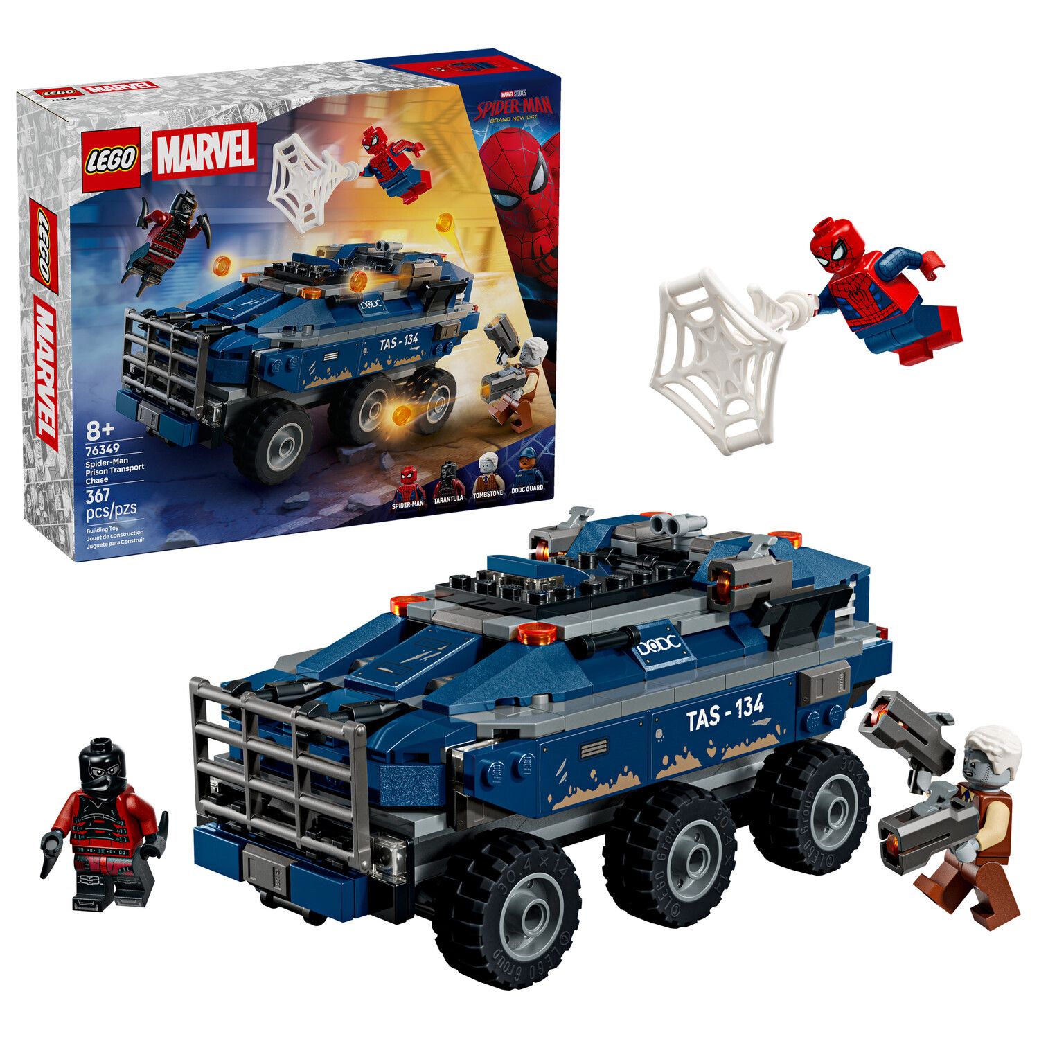 Детский конструктор LEGO Marvel Spider-Man Prison Transport Chase 76349 Building Kit (367 Pieces) — фото 1