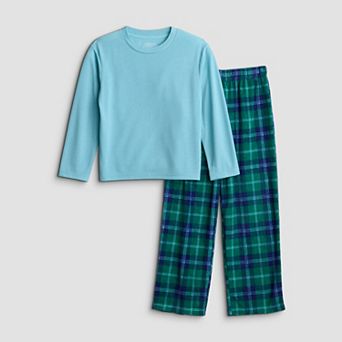 Boys 6-16 Cuddl Duds® Fleece 2 pc Long Sleeve Pajama Top & Pajama Bottoms Set