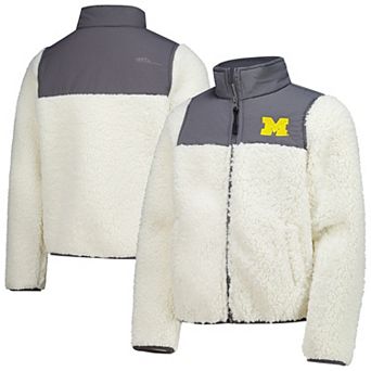 Youth Garb Charcoal Michigan Wolverines Teddy Sherpa Jacket