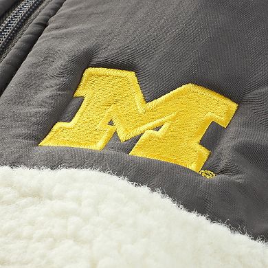 Youth Garb Charcoal Michigan Wolverines Teddy Sherpa Jacket