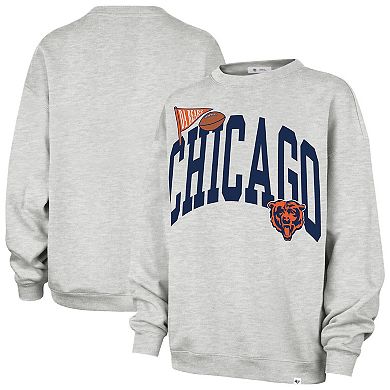 Women's '47 Gray Chicago Bears Arched Icon Oversized Sweatshirt