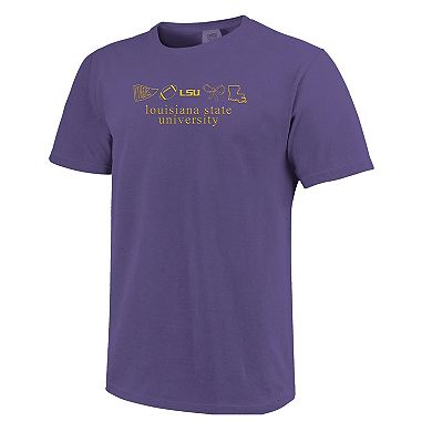 Women's Purple LSU Tigers Comfort Colors T-Shirt