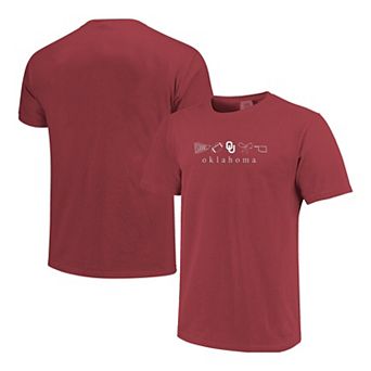 Women's Crimson Oklahoma Sooners Comfort Colors T-Shirt