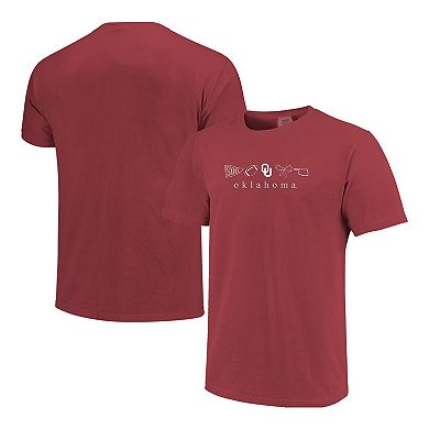 Women's Crimson Oklahoma Sooners Comfort Colors T-Shirt