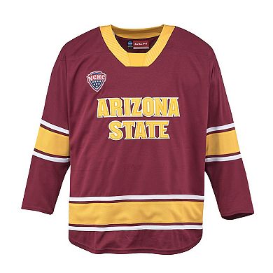 Men's CCM Maroon Arizona State Sun Devils Replica Hockey Jersey