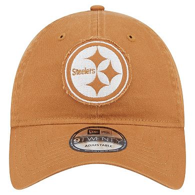 Men's New Era Brown Pittsburgh Steelers Stamp 9TWENTY Adjustable Hat