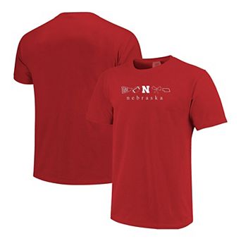 Women's Scarlet Nebraska Huskers Comfort Colors T-Shirt