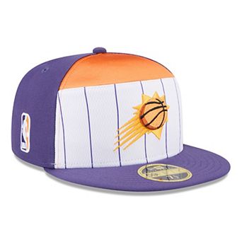 Men's New Era White/Purple Phoenix Suns 2025 NBA Tip Off Split Panel 59FIFTY Fitted Hat