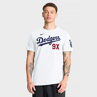 Men's Nike White Los Angeles Dodgers 9X Champs T-Shirt