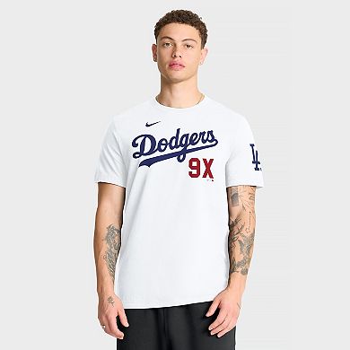 Men's Nike White Los Angeles Dodgers 9X Champs T-Shirt