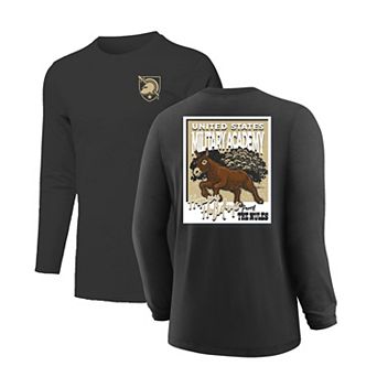 Youth Black Army Black Knights Snowy Polaroid Long Sleeve T-Shirt