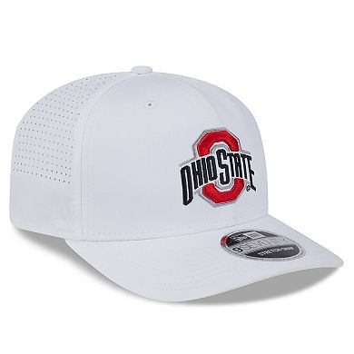 Men's New Era White Ohio State Buckeyes Performance 9SEVENTY Stretch-Snap Hat