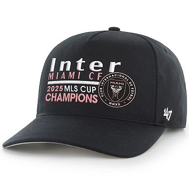 Men's '47 Black Inter Miami CF 2025 MLS Cup Champions Hitch Adjustable Hat