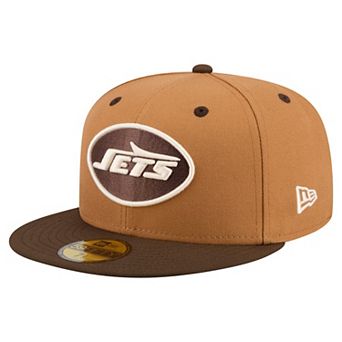 Men's New Era Light Brown/Dark Brown New York Jets Two-Tone Walnut 59FIFTY Fitted Hat