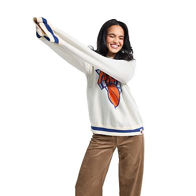 Unisex Terez Cream New York Knicks Oversized Sweater