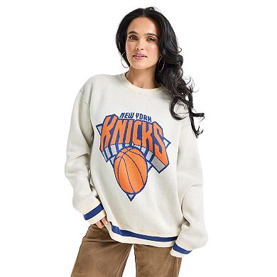 Unisex Terez Cream New York Knicks Oversized Sweater