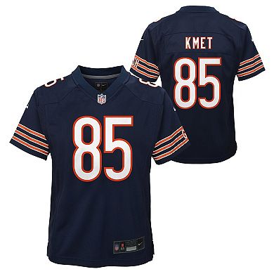 Youth Nike Cole Kmet Navy Chicago Bears Team Game Jersey