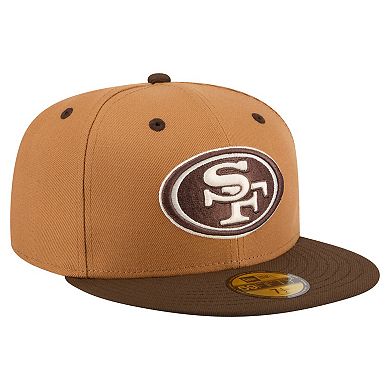 Men's New Era Light Brown/Dark Brown San Francisco 49ers Two-Tone Walnut 59FIFTY Fitted Hat
