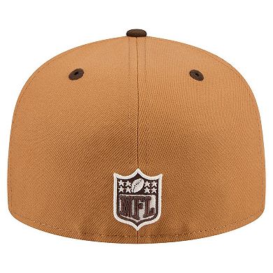Men's New Era Light Brown/Dark Brown San Francisco 49ers Two-Tone Walnut 59FIFTY Fitted Hat