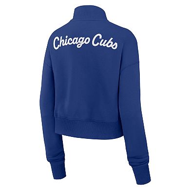Women's Nike Royal Chicago Cubs Primetime Phoenix Fleece Half-Zip Sweatshirt