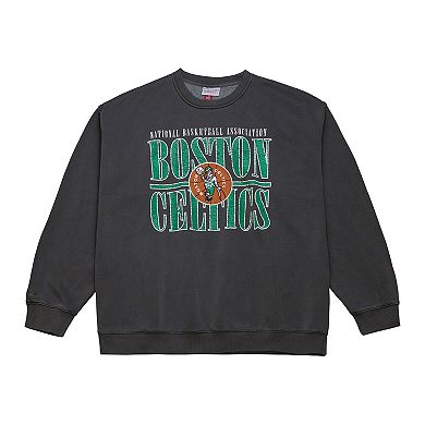 Men's Mitchell & Ness Black Boston Celtics NBA Downtown Collection Fleece Sweatshirt