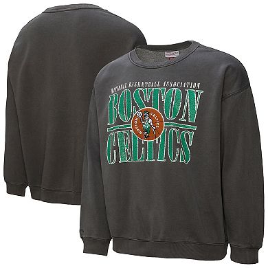 Men's Mitchell & Ness Black Boston Celtics NBA Downtown Collection Fleece Sweatshirt