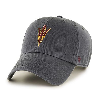 Men's '47 Charcoal Arizona State Sun Devils Clean Up Adjustable Hat