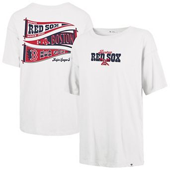 Women's '47 Sand Boston Red Sox Bow & Banner Sadie T-Shirt