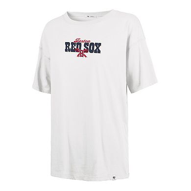 Women's '47 Sand Boston Red Sox Bow & Banner Sadie T-Shirt