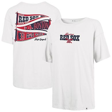 Women's '47 Sand Boston Red Sox Bow & Banner Sadie T-Shirt