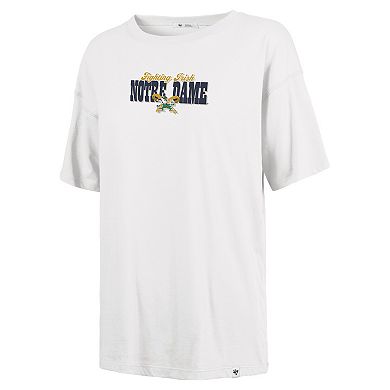 Women's '47 White Notre Dame Fighting Irish Pennant Sadie T-Shirt