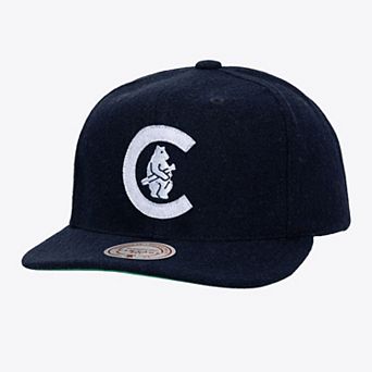 Unisex  Navy Chicago Cubs Vintage Fit Melton Wool Adjustable Hat