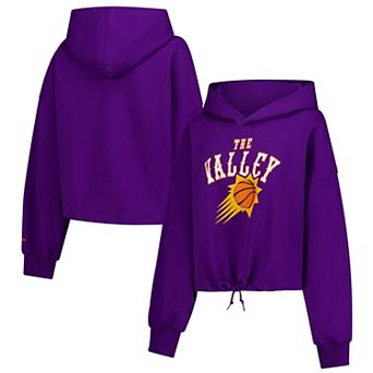 Women's New Era Purple Phoenix Suns 2024/25 City Edition Cropped Pullover Hoodie
