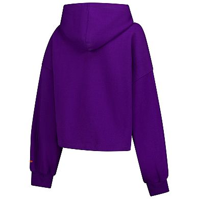 Women's New Era Purple Phoenix Suns 2024/25 City Edition Cropped Pullover Hoodie