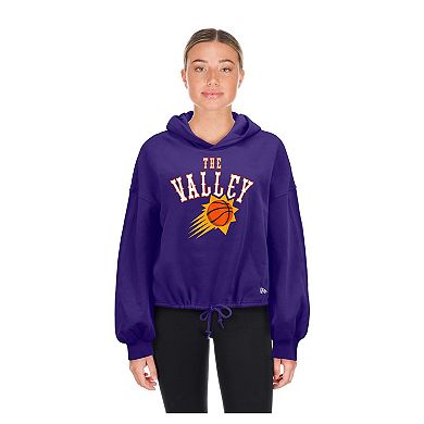 Women's New Era Purple Phoenix Suns 2024/25 City Edition Cropped Pullover Hoodie