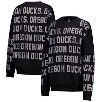 Women's Gameday Couture Black Nebraska Huskers Oversized Hype Era Sweatshirt